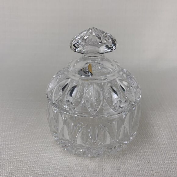 Gorham Althea Crystal Sugar Bowl Jeweler Trinket Ring Holder - Germany - Picture 1 of 12